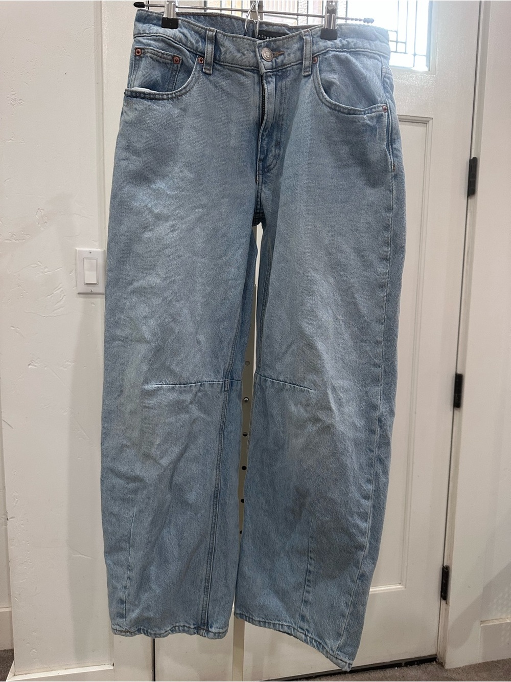 Aeropostale Baggy Barrel  Light Blue Jeans Size 0 Short